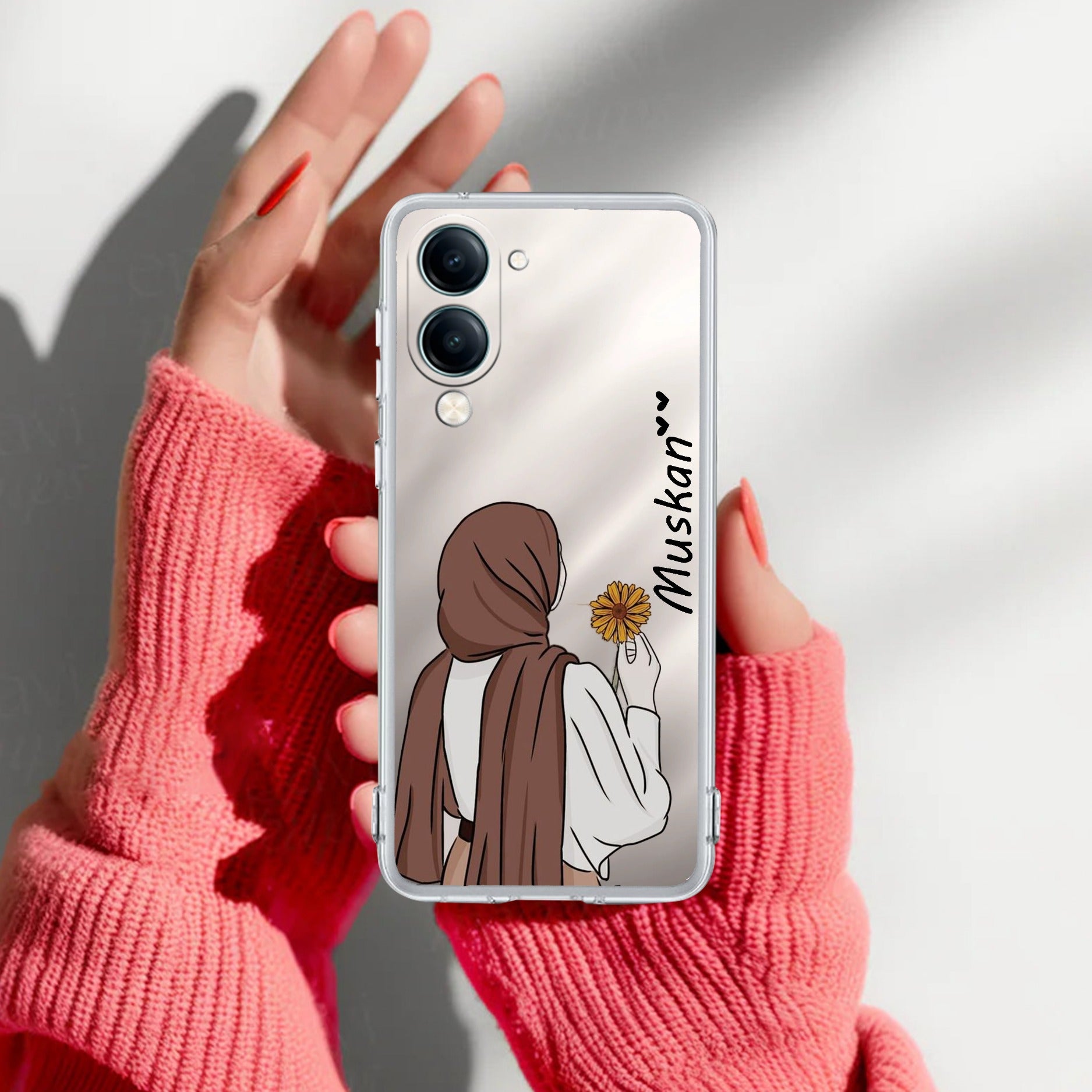 Personalized Hijab Girl Anti Yellow Case V2 For Vivo T4 Lite 5G