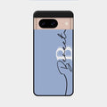 Personalized Initials Azure Glossy Metal Case Cover For Google Pixel 8 5G