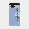 Personalized Initials Azure Glossy Metal Case Cover For Google Pixel 8A 5G