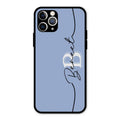 Personalized Initials Azure Glossy Metal Case Cover For iPhone 11 Pro