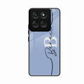 Personalized Initials Azure Glossy Metal Case Cover For Motorola Edge 60 Stylus 5G