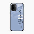 Personalized Initials Azure Glossy Metal Case Cover For OnePlus 15R 5G