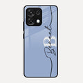Personalized Initials Azure Glossy Metal Case Cover For Oppo F31 5G
