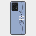 Personalized Initials Azure Glossy Metal Case Cover For Realme 9 Pro Plus 5G
