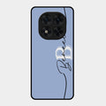 Personalized Initials Azure Glossy Metal Case Cover For Redmi Note 15 Pro 5G