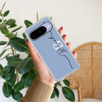 Personalized Initials Azure Anti Yellow Case For Google Pixel 10