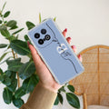 Personalized Initials Azure Silicon Case For iQOO 13 5G