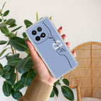 Personalized Initials Azure Silicon Case For iQOO - ShopOnCliQ