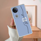 Personalized Initials Azure Silicon Case For iQOO - ShopOnCliQ