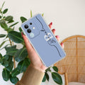 Personalized Initials Azure Silicon Case For iQOO Z10x 5G