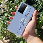 Personalized Initials Azure Silicon Case For iQOO Z7s 5G