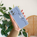 Personalized Initials Azure Anti Yellow Case For Motorola Edge 40 Neo 5G