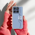 Personalized Initials Azure Anti Yellow Case For Motorola Edge 60 Pro 5G