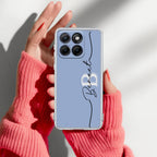 Personalized Initials Azure Anti Yellow Case For Motorola Edge 60 Stylus 5G