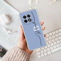 Personalized Initials Azure Anti Yellow Case For OnePlus 13R 5G