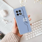 Personalized Initials Azure Anti Yellow Case For OnePlus 13R 5G