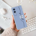 Personalized Initials Azure Silicon Case For OnePlus Nord CE 4 Lite 5G