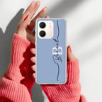 Personalized Initials Azure Anti Yellow Case For Oppo A5X 5G