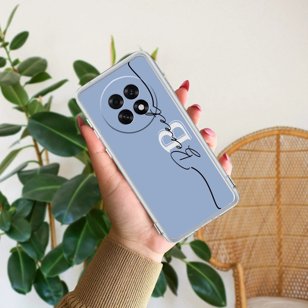 Personalized Initials Azure Anti Yellow Case For Oppo F31 Pro Plus 5G