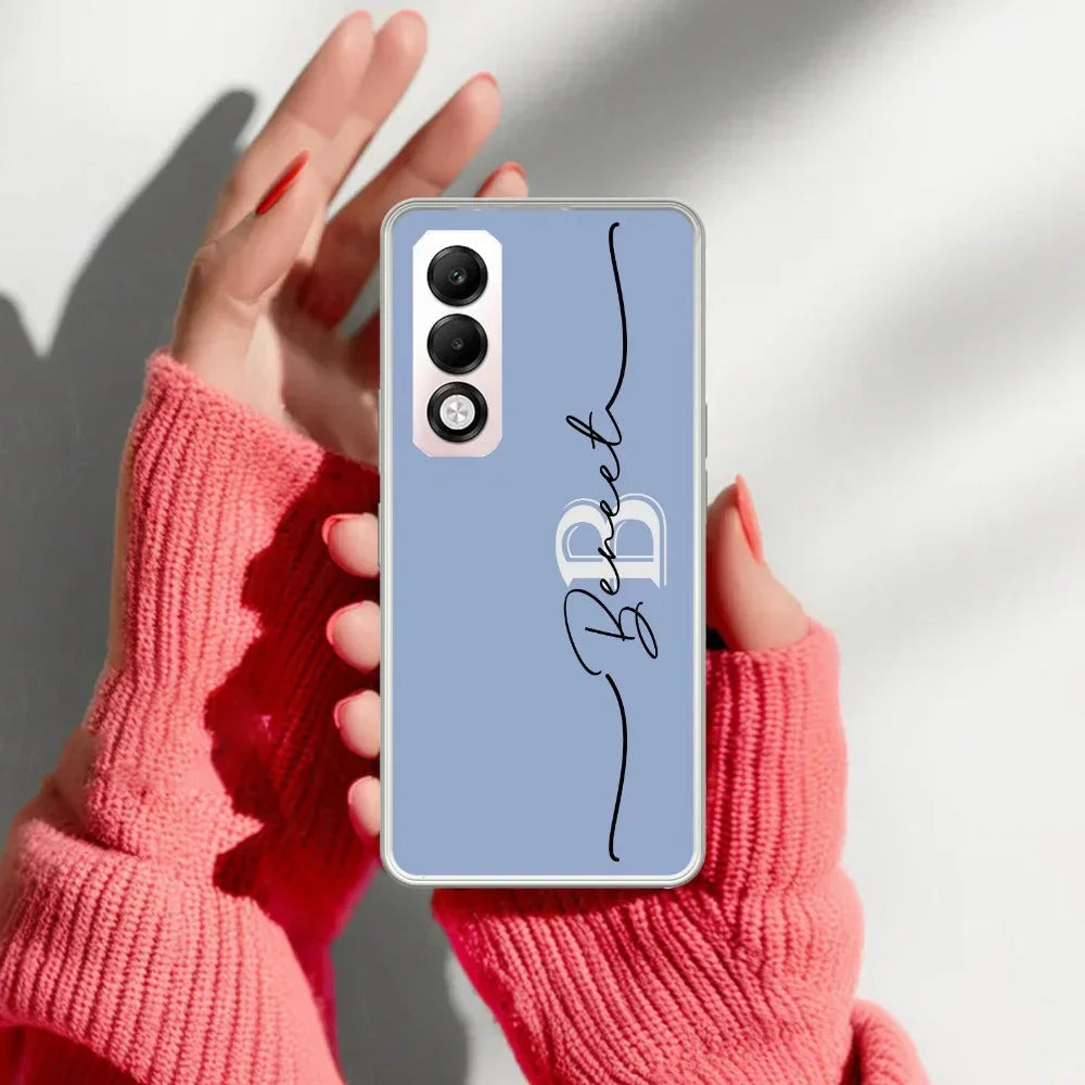 Personalized Initials Azure Anti Yellow Case For Oppo K13x 5G