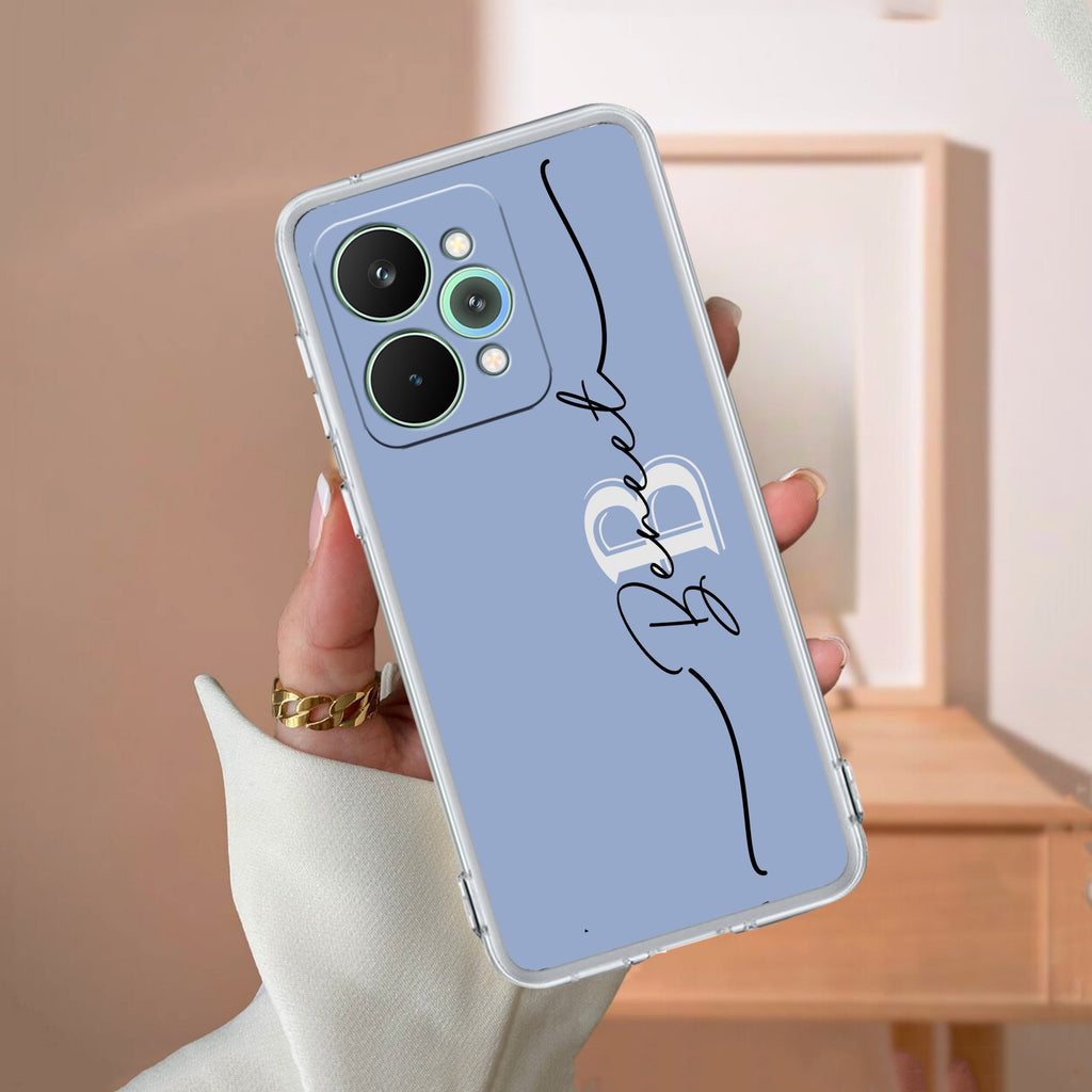 Personalized Initials Azure Anti Yellow Case For Realme 15 5G