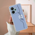 Personalized Initials Azure Silicon Case For Realme 15 5G
