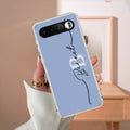 Personalized Initials Azure Silicon Case For Realme 15X 5G