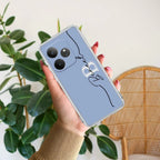 Personalized Initials Azure Silicon Case For Realme Narzo 70 Pro 5G