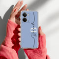 Personalized Initials Azure Anti Yellow Case For Realme P3 5G