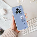 Personalized Initials Azure Silicon Case For Realme P3 Pro 5G