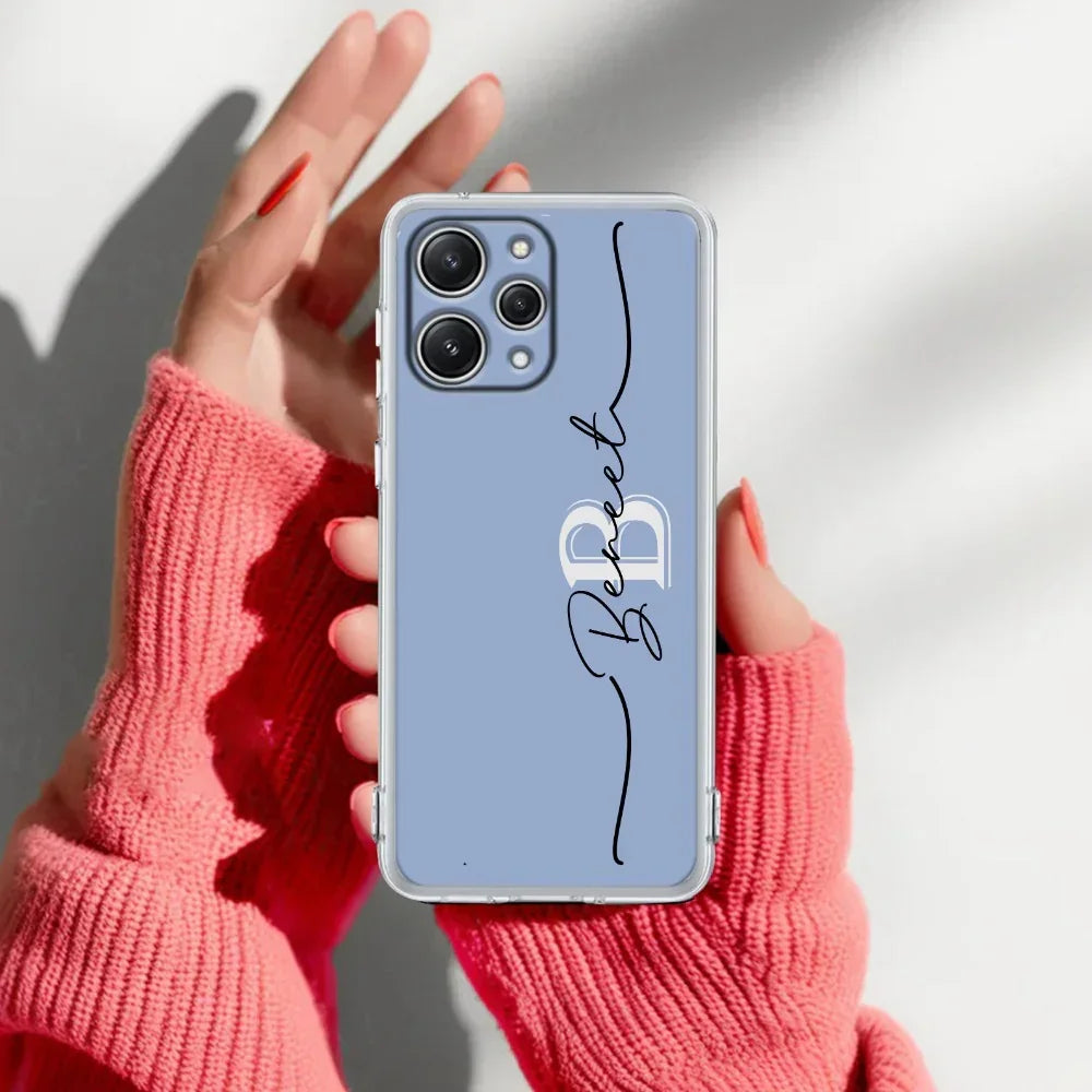 Personalized Initials Azure Silicon Case For Mi 11i
