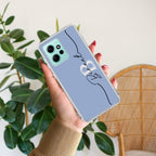 Personalized Initials Azure Silicon Case For Redmi Note 12 4G
