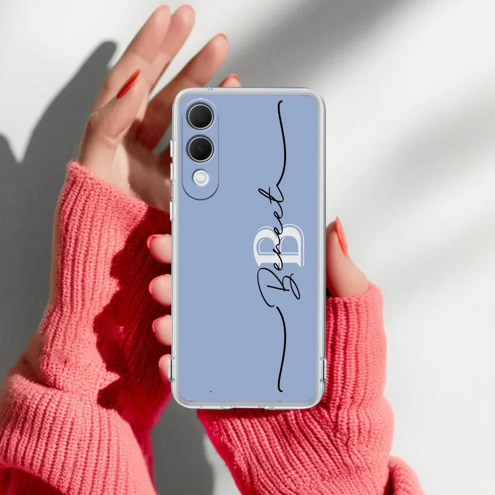 Personalized Initials Azure Silicon Case For Samsung - ShopOnCliQ
