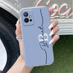 Personalized Initials Azure Silicon Case For Vivo