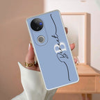 Personalized Initials Azure Silicon Case For Vivo - ShopOnCliQ