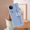 Personalized Initials Azure Anti Yellow Case For Vivo T4R 5G