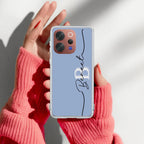 Personalized Initials Azure Silicon Case For Vivo V23 5G