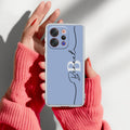 Personalized Initials Azure Anti Yellow Case For Vivo V70 5G