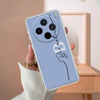 Personalized Initials Azure Silicon Case For Vivo