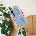Personalized Initials Azure Silicon Case For Vivo Y400 5G