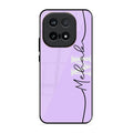 Personalized Initials Lavender Glossy Metal Case Cover For iQOO 15 5G
