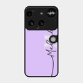 Personalized Initials Lavender Glossy Metal Case Cover For Nothing Phone 3 5G