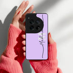 Personalized Initials Lavender Glossy Metal Case Cover For OnePlus - ShopOnCliQ