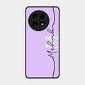 Personalized Initials Lavender Glossy Metal Case Cover For Oneplus 13R 5G