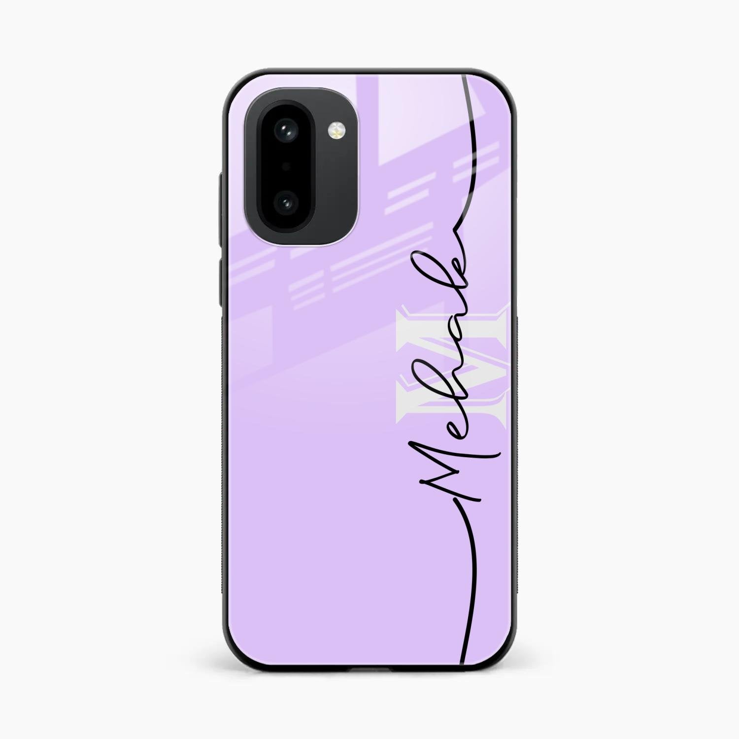 Personalized Initials Lavender Glossy Metal Case Cover For OnePlus 15R 5G
