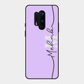 Personalized Initials Lavender Glossy Metal Case Cover For Oneplus 8 Pro