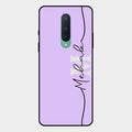Personalized Initials Lavender Glossy Metal Case Cover For Oneplus 8