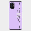 Personalized Initials Lavender Glossy Metal Case Cover For Oneplus 8T