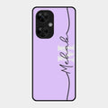 Personalized Initials Lavender Glossy Metal Case Cover For Oneplus Nord Ce 3 Lite 5G