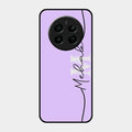 Personalized Initials Lavender Glossy Metal Case Cover For Realme Narzo 70 Pro 5G
